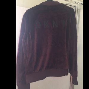 Purple velvet DKNU sweater size XL